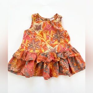 Floral Ruffle Shirt with Lillies